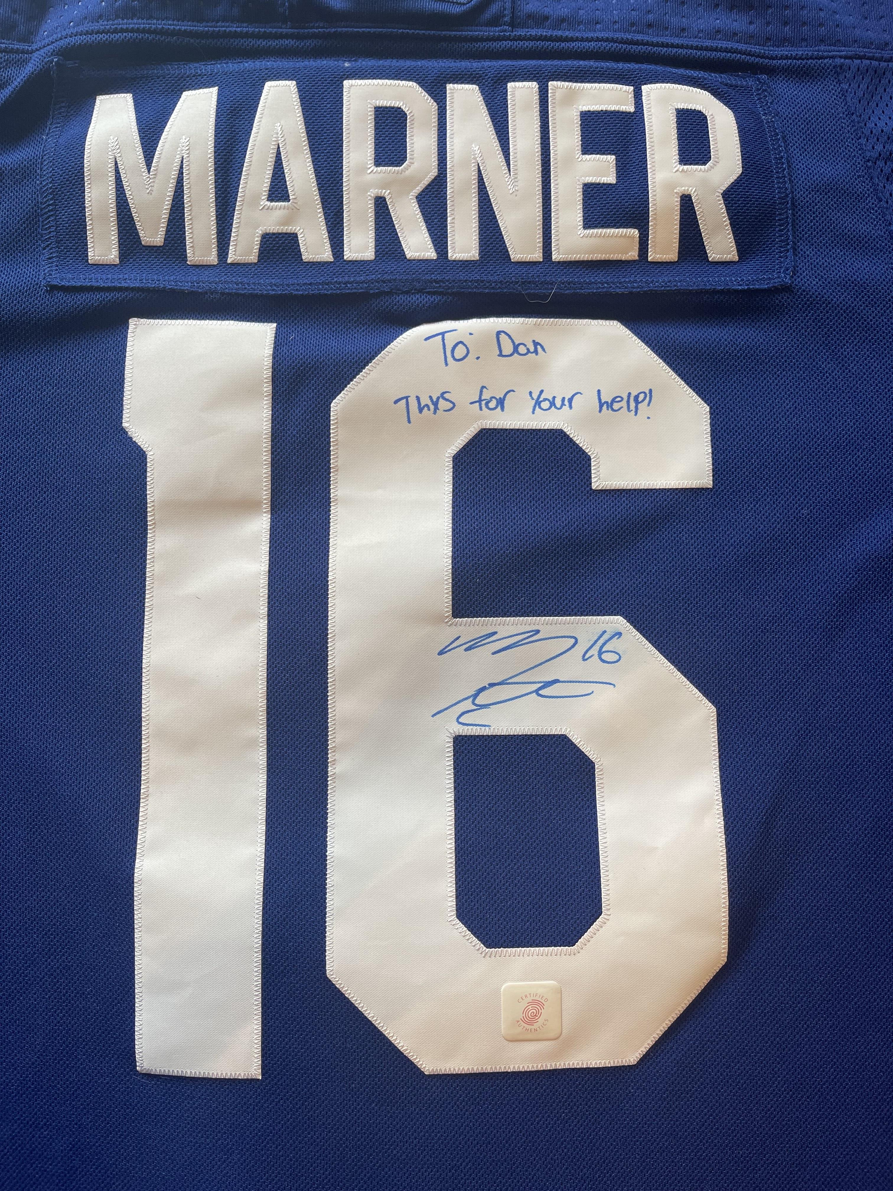 Mitchell Marner Signed Maple Leafs Jersey Inscribed 1st NHL Hat